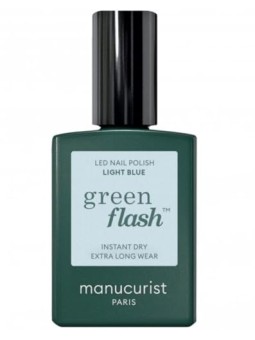 Manucurist Smalto per unghie in gel LED verde flash azzurro chiaro 15ml