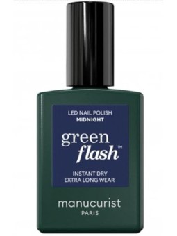 Manucurist Smalto per unghie in gel LED verde flash Midnight 15ml