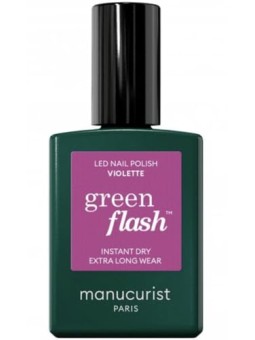 Manucurist Smalto per unghie in gel LED verde flash, colore viola, 15ml