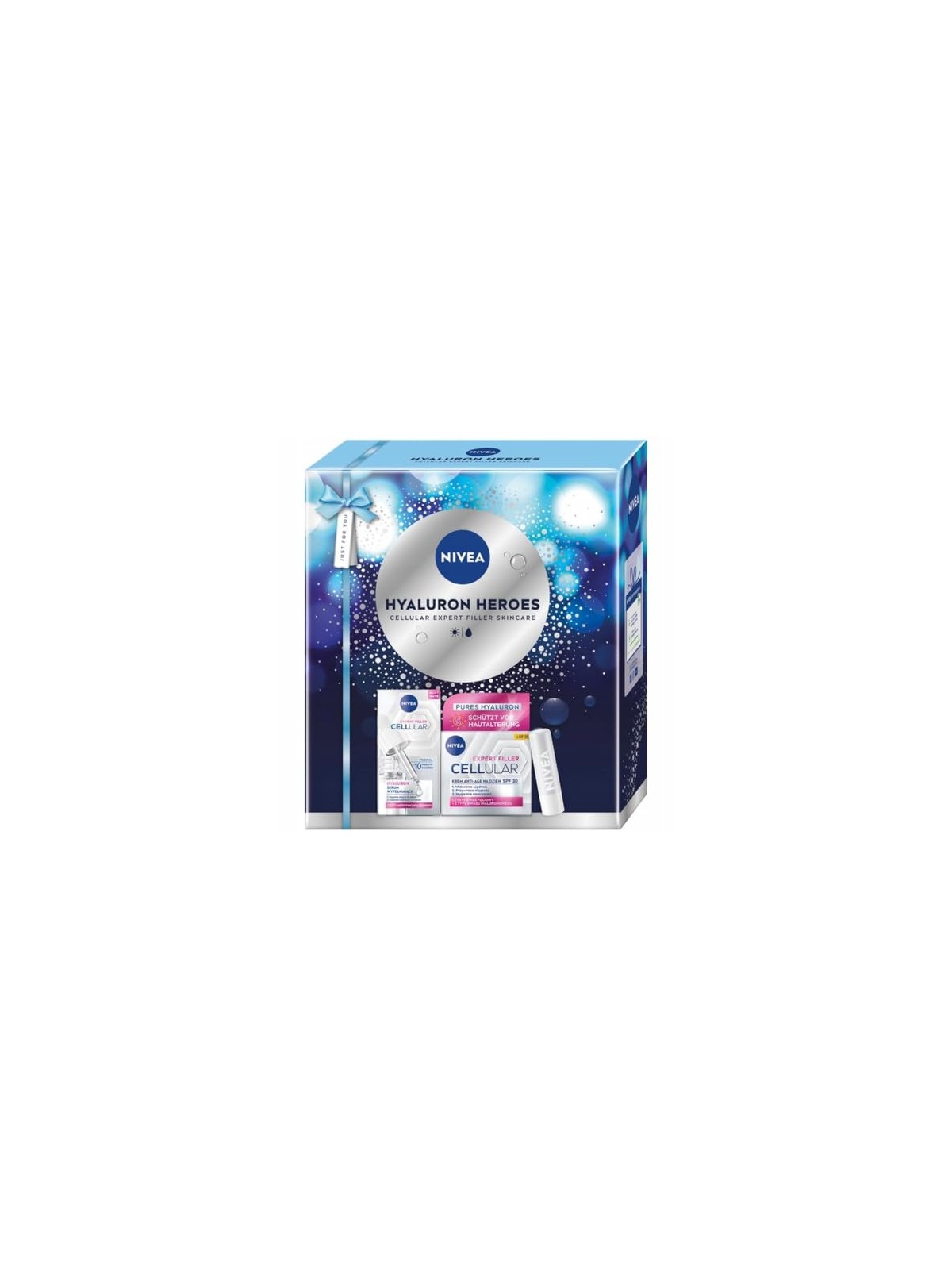 Nivea SET Hyaluron Heroes Expert Filler Cellular Hyaluron siero riempitivo 15ml + Expert Filler Cellular crema giorno anti-età