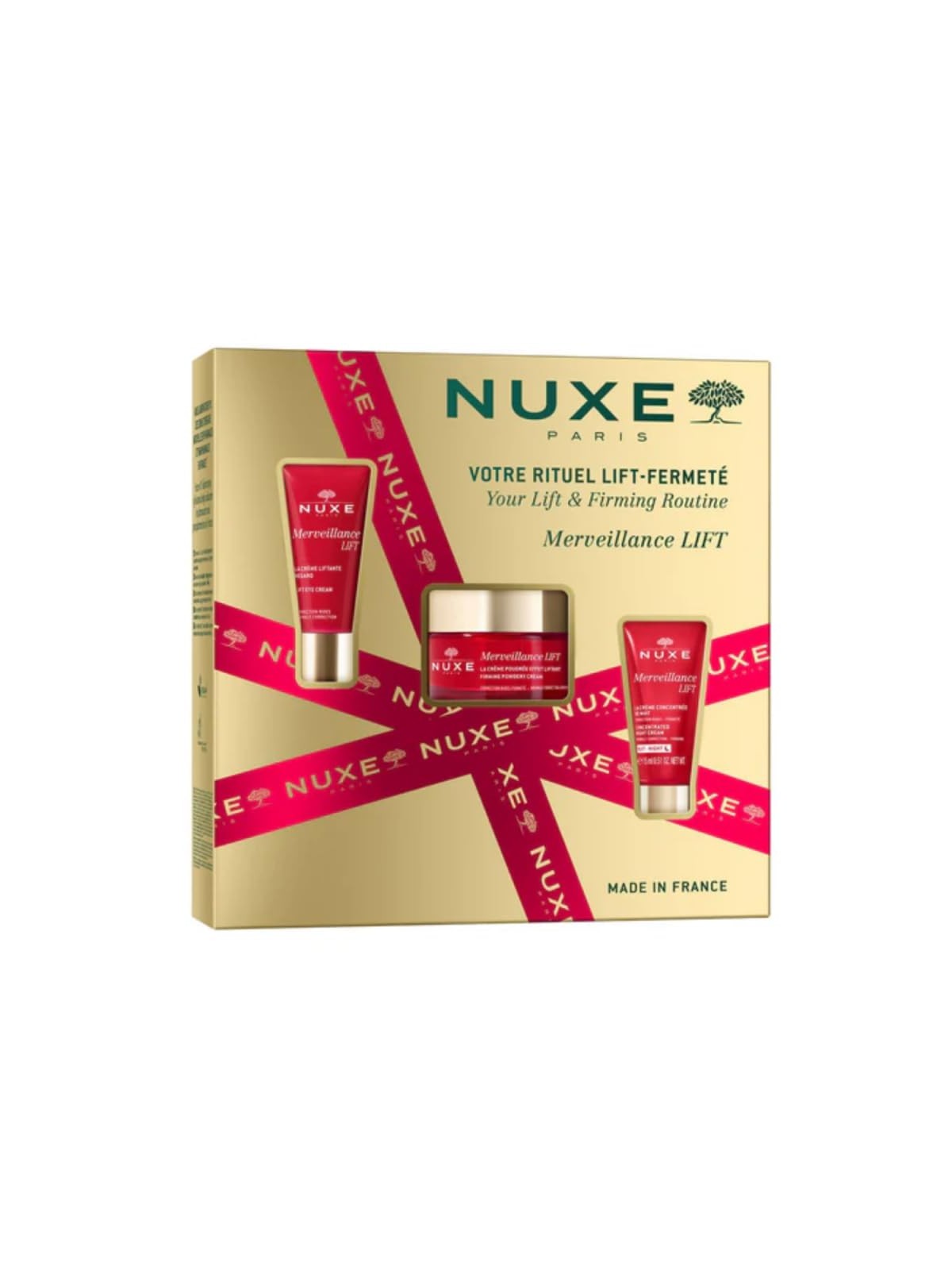 Nuxe Merveillance Lift Set Cream 50ml  Eye 15ml Night Cream 15ml 50g