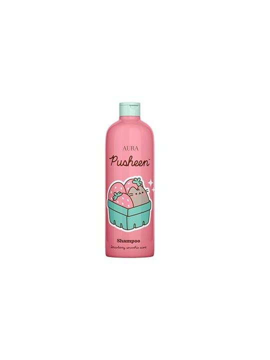 Pusheen Shampoo per capelli al gusto di frullato di fragola 500ml