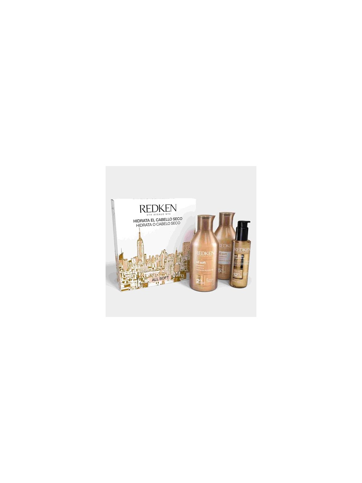 Redken CUSTODIA COMPLETAMENTE MORBIDA IN 3 PEZZI Shampoo 300 ml + Conditioner 300 ml + Hair Oil 100 ml unisex