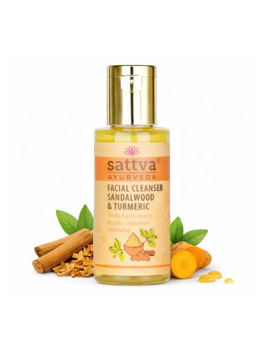 Sattva Gel detergente viso ayurvedico al sandalo e curcuma 100ml