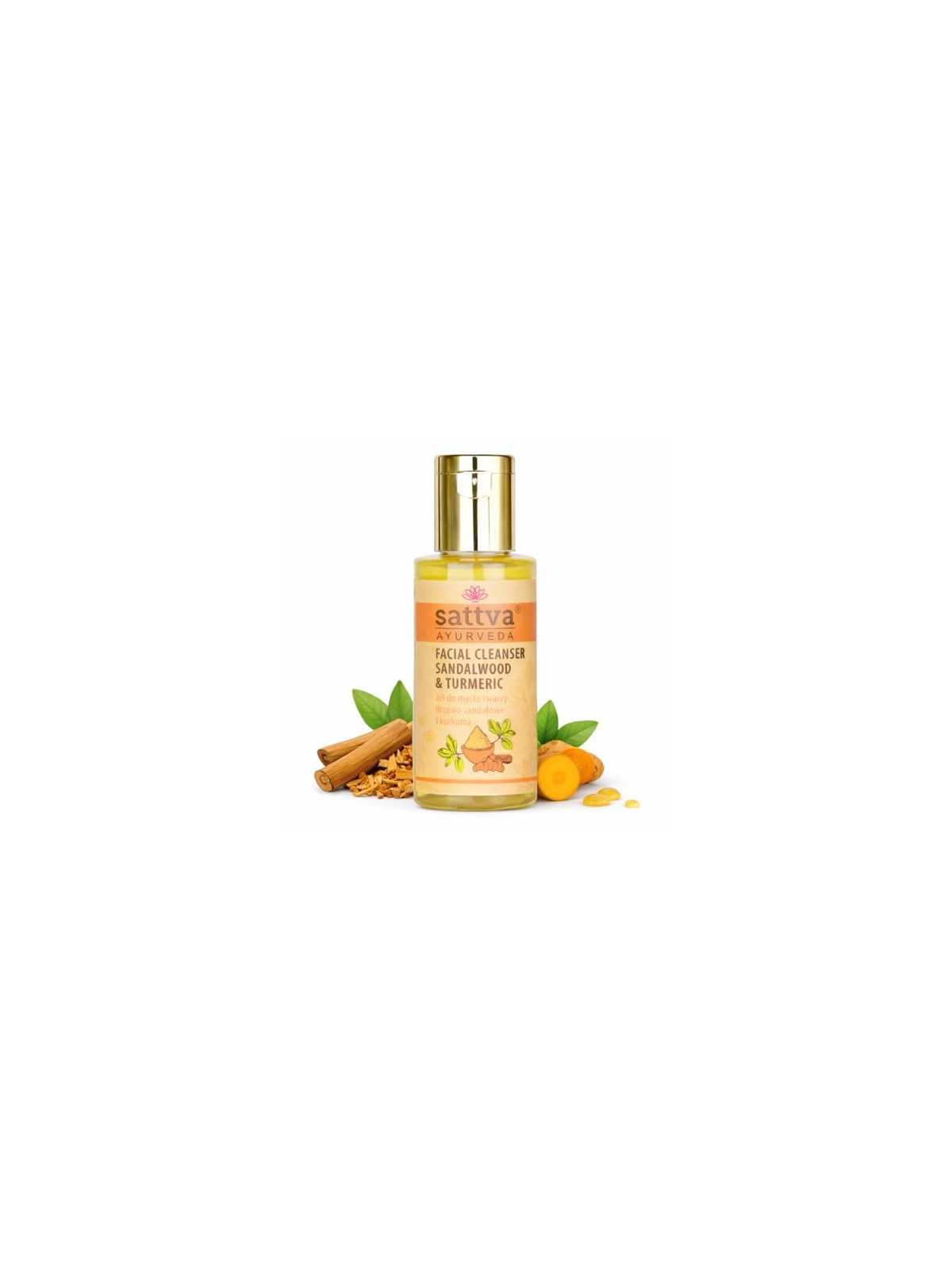 Sattva Gel detergente viso ayurvedico al sandalo e curcuma 100ml