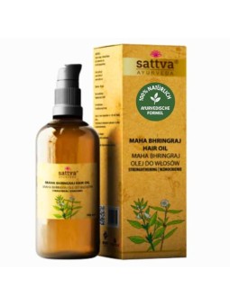 Sattva Maha Bhringraj Olio rinforzante olio per raforzare e bulbi piliferi 100ml