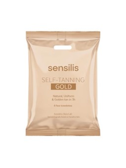Sensilis Salviette autoabbronzanti n.Oro 6 pezzi unisex