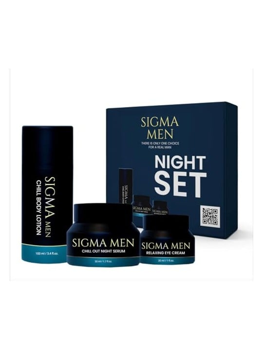 Sigma men SET Notte: balsamo corpo 100ml + siero notte 50ml + crema contorno occhi 30ml