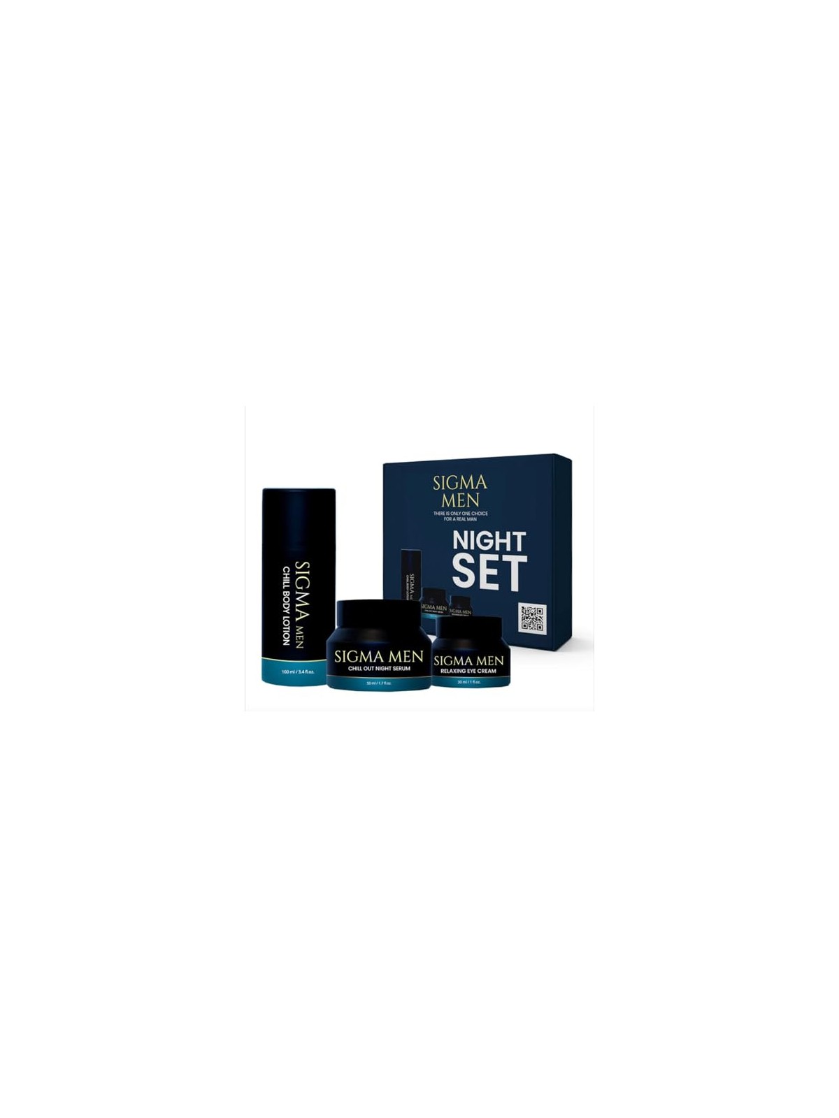 Sigma men SET Notte: balsamo corpo 100ml + siero notte 50ml + crema contorno occhi 30ml