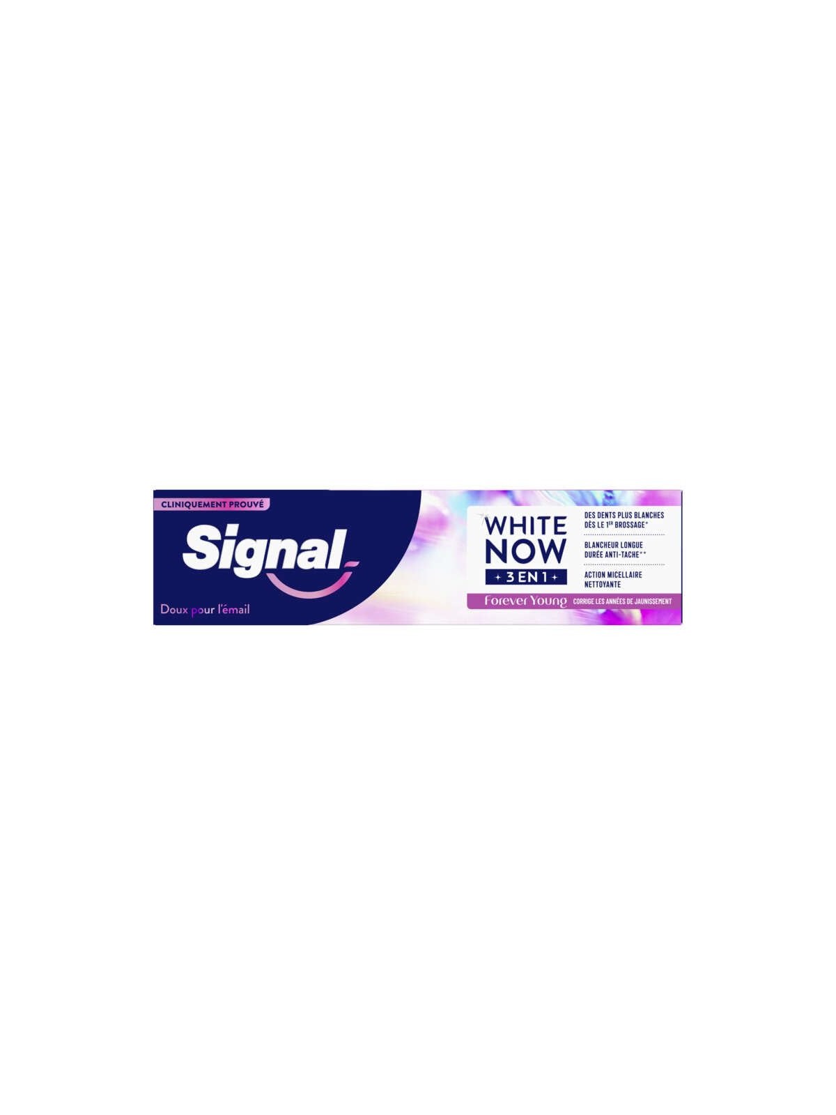 Signal Dentifricio sbiancante White now 3in1 Forever Young 75ml donna