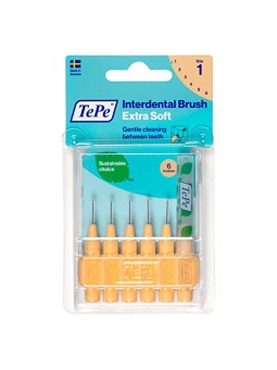 TEPE Spazzolini interdentali Extra Soft 045mm Arancio chiaro 6pz
