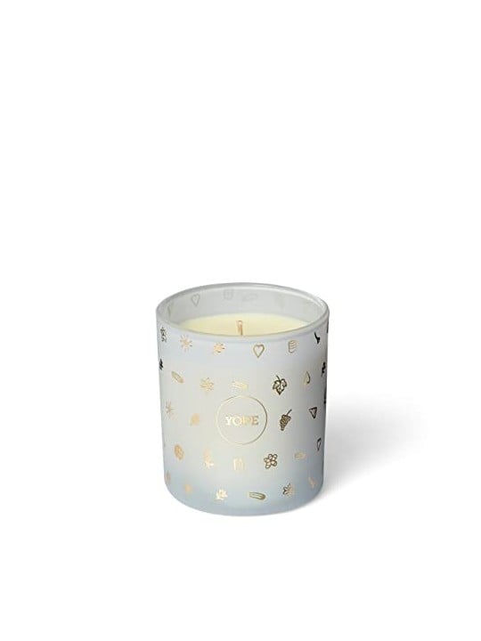 Yope Candela profumata alla vaniglia con base in cera di soia, fiori d'arancio e ylang ylang, 200 g.