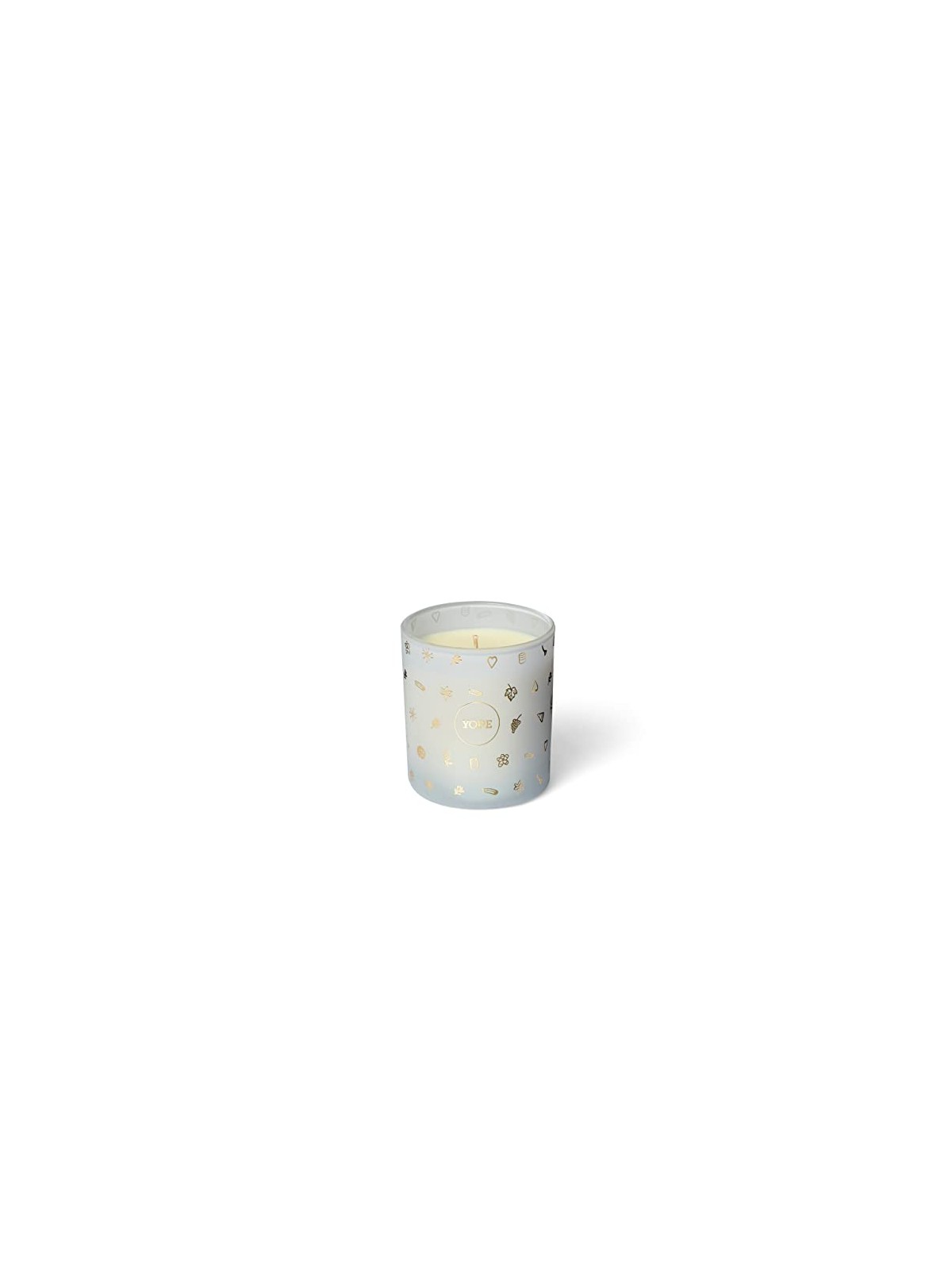 Yope Candela profumata alla vaniglia con base in cera di soia, fiori d'arancio e ylang ylang, 200 g.