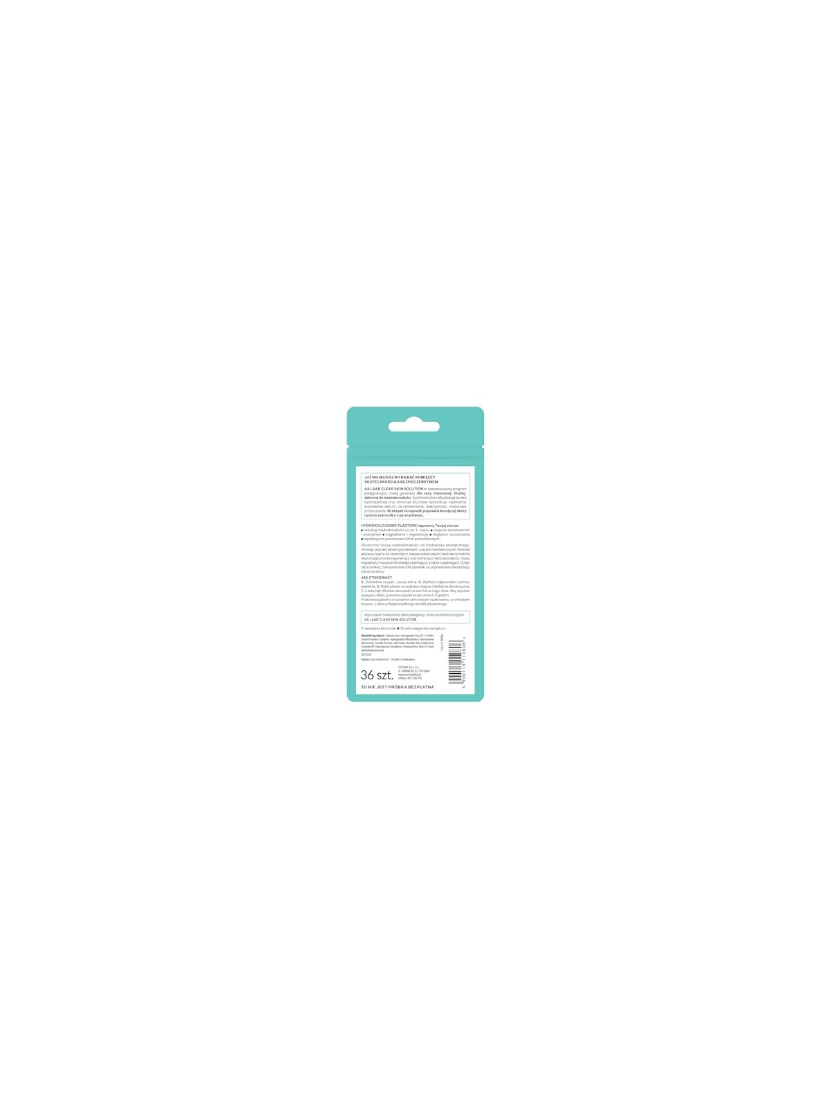 Aa Laab Clear Skin Solution SOS Cerotti Copri-Pelle Trasparente 36 pezzi.