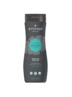 Attitude Shampoo e bagnoschiuma antiforfora naturale 2 in 1 Super Leaves per uomo Shampoo e Bagnoschiuma 473 ml uomo