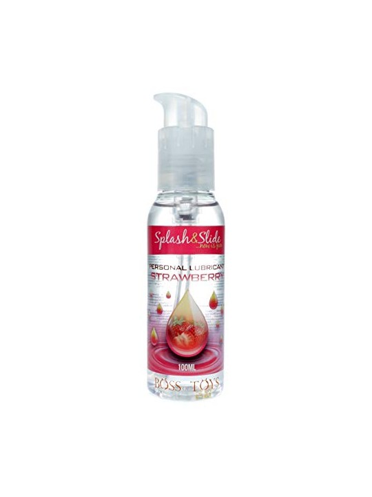 B series health Fragola Splash & Slide, gel idratante intimo a base d'acqua, fragranza fragola, 100ml