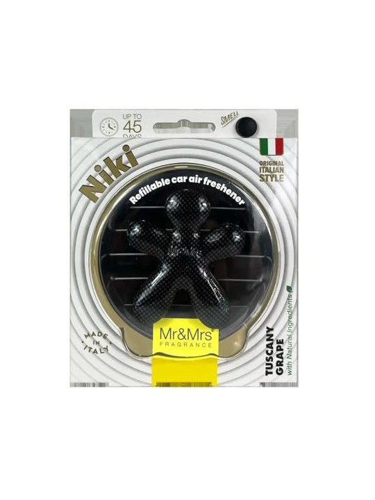 Mr&Mrs Fragrance Niki Big Carbon Fiber Tuscany Grape - profumo per auto unisex