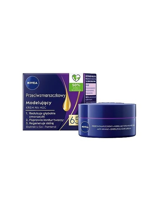 Nivea Crema modellante antirughe notte 65+ 50ml