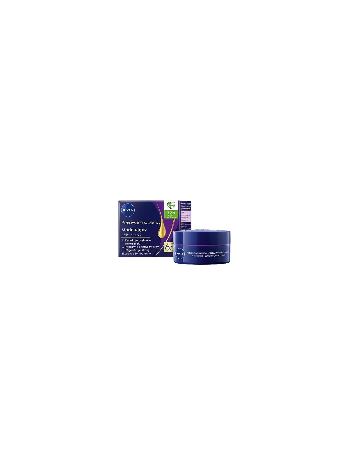 Nivea Crema modellante antirughe notte 65+ 50ml