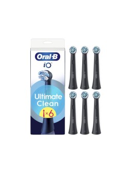 Oral B Testine di ricambio iO Ultimate Clean Black, 6 pezzi unisex