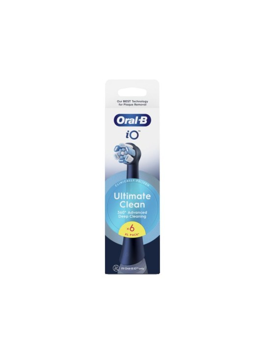 Oral B Testine di ricambio iO Ultimate Clean Black, 6 pezzi unisex