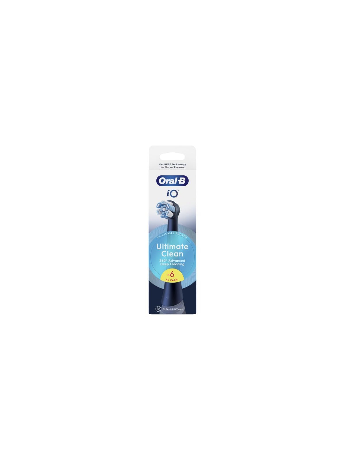 Oral B Testine di ricambio iO Ultimate Clean Black, 6 pezzi unisex