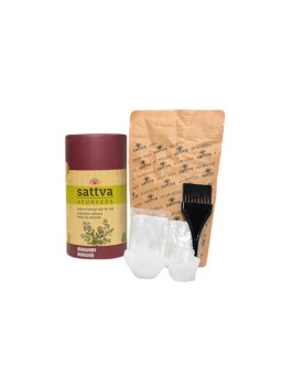 Sattva Tintura naturale alle erbe per capelli tintura naturale per capelli alle erbe Borgogna 150g