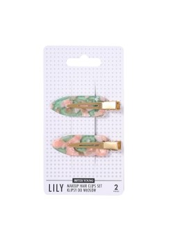 Sister young Lily Makeup Fermagli per capelli Set clip per capelli Pink Coffee 2 pezzi