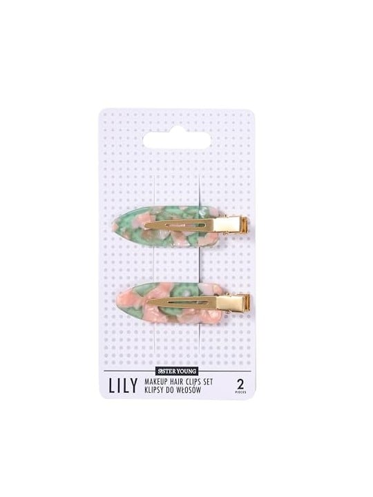 Sister young Lily Makeup Fermagli per capelli Set clip per capelli Pink Coffee 2 pezzi