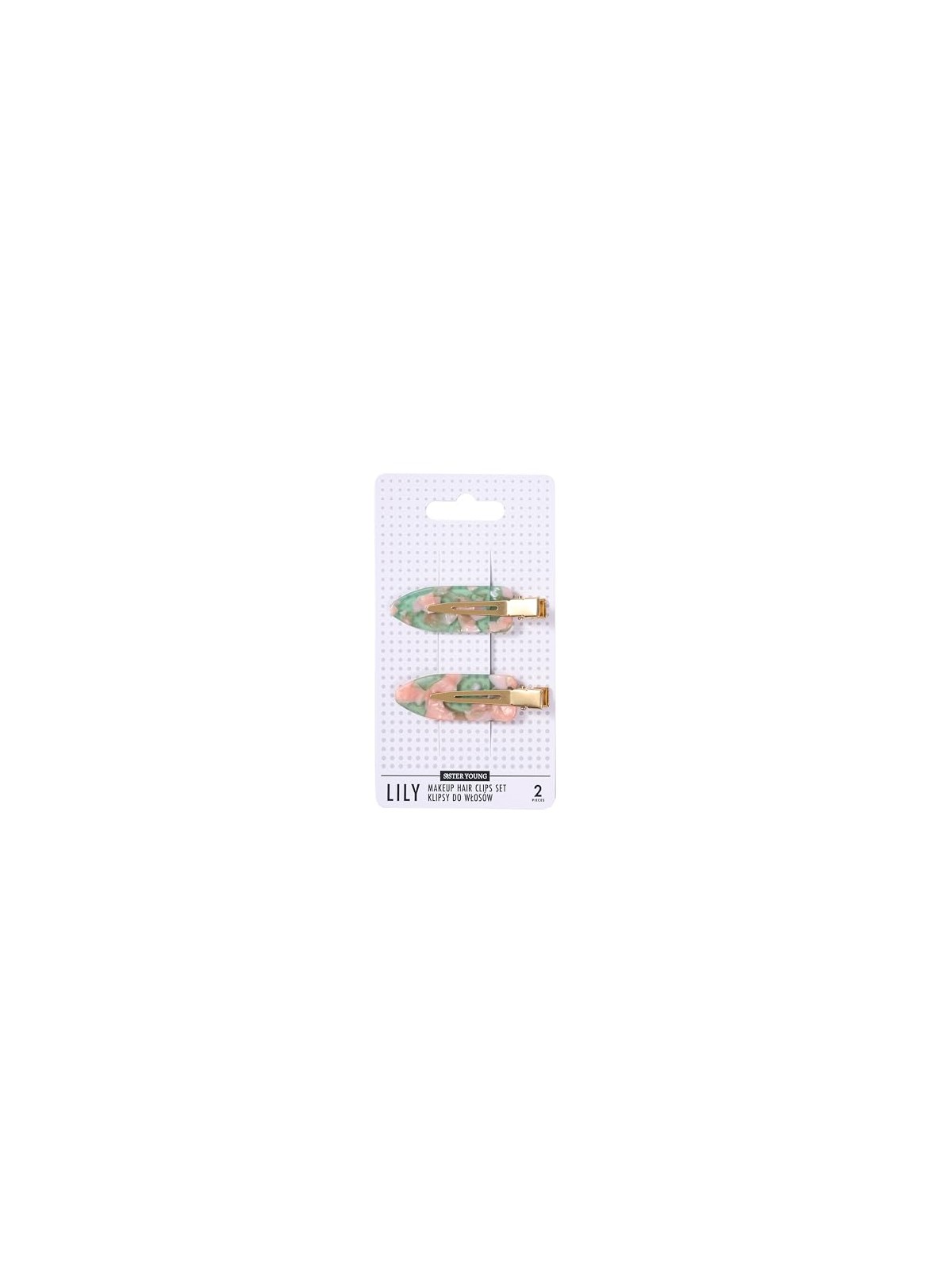 Sister young Lily Makeup Fermagli per capelli Set clip per capelli Pink Coffee 2 pezzi