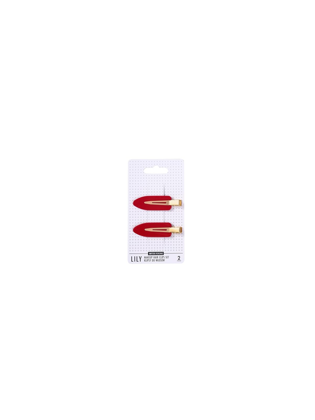 Sister young Lily Makeup Fermagli per capelli Set clippy hair Rosso 2 pezzi