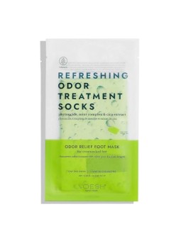 Voesh Calzini rinfrescanti per il trattamento degli odori maschera rinfrescante per i piedi con calzini 20ml