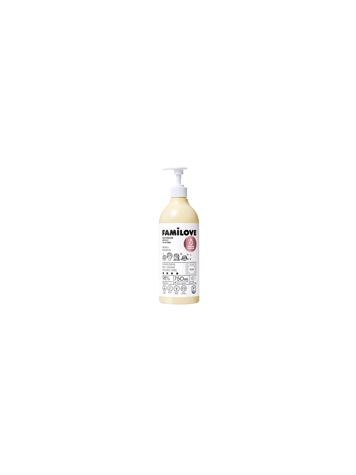 Yope Sapone naturale Familove in liquido Bergamotto fiorito 750ml