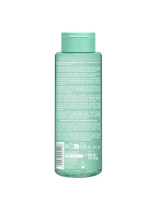 Yoskine Tonico per infusione di riso puro giapponese illuminante per il viso 400ml