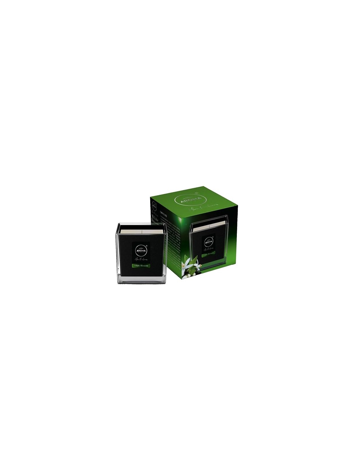 Aroma home Candela Black Series White Blossom 155g