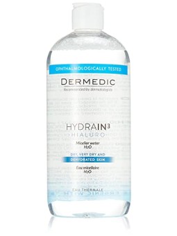 Dermedic Hydrain3 Acqua micellare Haluro H2O per pelli disidratate e secche 500ml