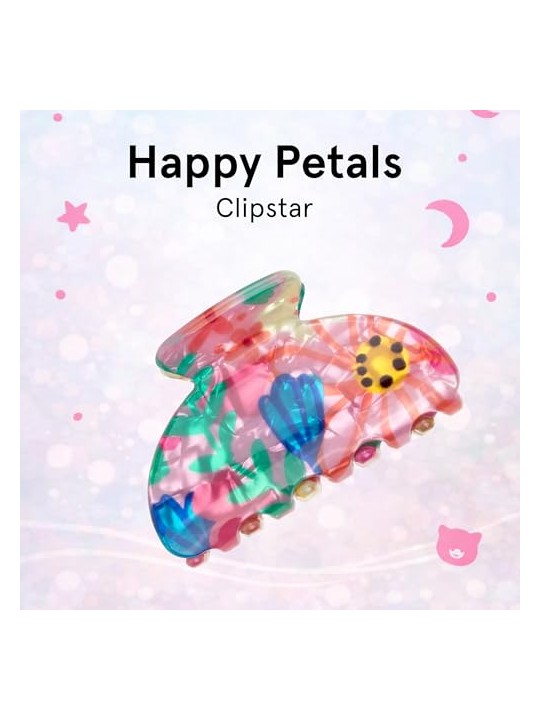 Invisibobble Fermaglio per capelli Clipstar Kids Happy Petals bambino