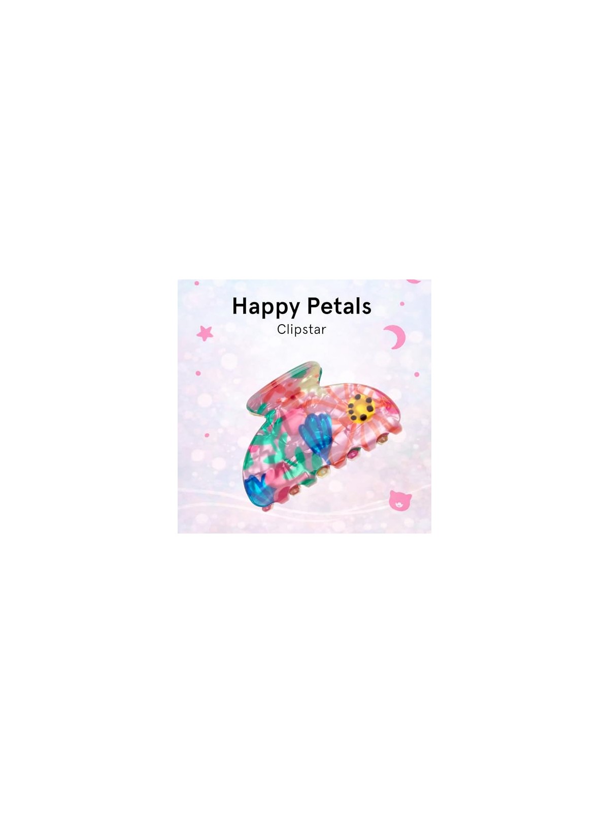 Invisibobble Fermaglio per capelli Clipstar Kids Happy Petals bambino
