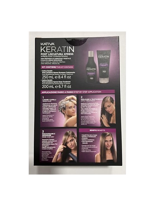 Kativa KERATIN EXPRESS POST Lisciatura LOTTO 2 unit donna