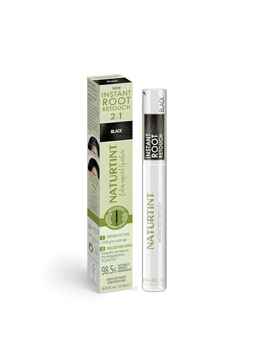 Naturtint Ritocco radici istantaneo 2 in 1 per capelligrigi temporanei n.Nero 10ml unisex