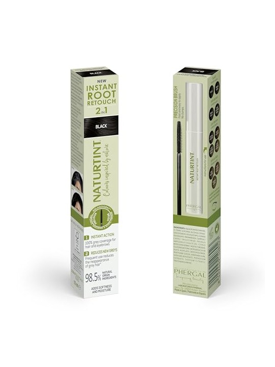 Naturtint Ritocco radici istantaneo 2 in 1 per capelligrigi temporanei n.Nero 10ml unisex
