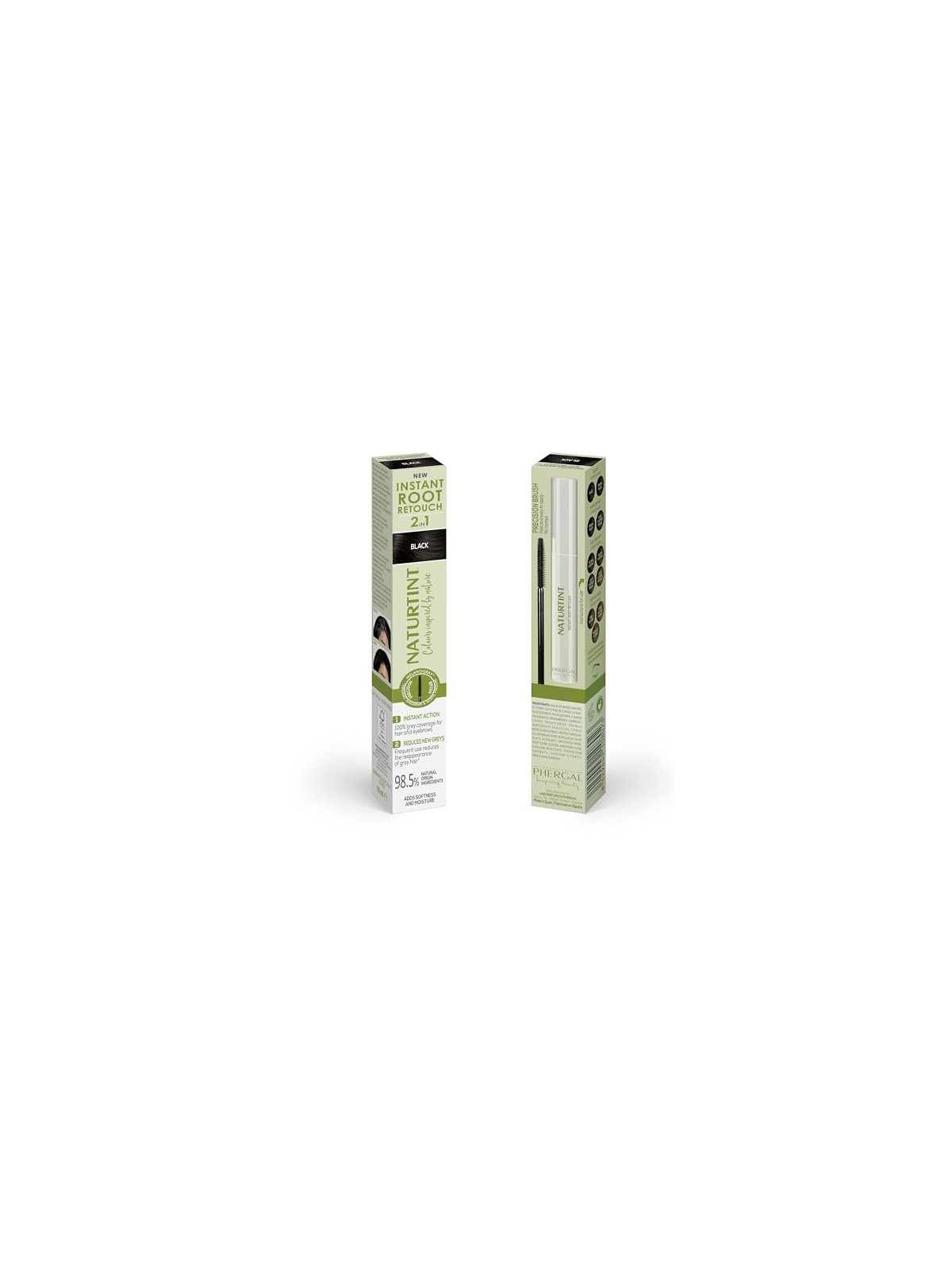 Naturtint Ritocco radici istantaneo 2 in 1 per capelligrigi temporanei n.Nero 10ml unisex