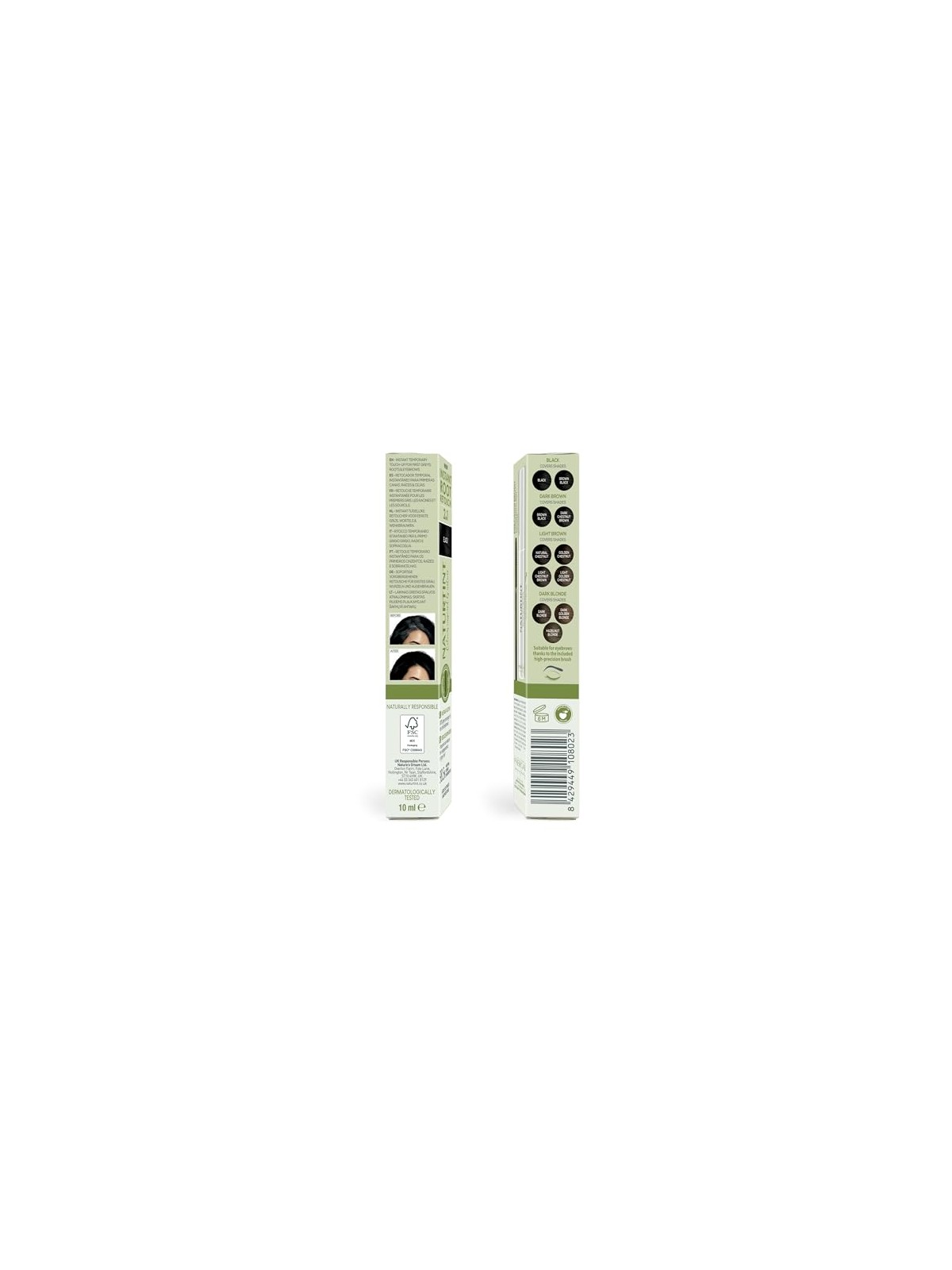Naturtint Ritocco radici istantaneo 2 in 1 per capelligrigi temporanei n.Nero 10ml unisex