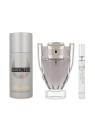 Rabanne Set da 3 pezzi INVICTUS Eau de Toilette spray 100 ml + Deodorant spray 150 ml + Eau de Toilette spray 10 ml unisex