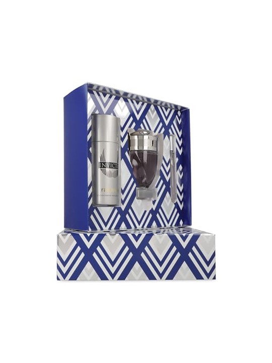 Rabanne Set da 3 pezzi INVICTUS Eau de Toilette spray 100 ml + Deodorant spray 150 ml + Eau de Toilette spray 10 ml unisex