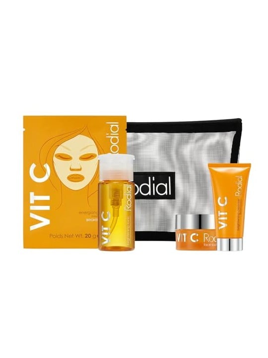Rodial Vit C Little Luxuries Set Brightening Cleanser 20ml Face SoufflE 15ml Brightening Tonic 100ml Energising Face Mask 20ml