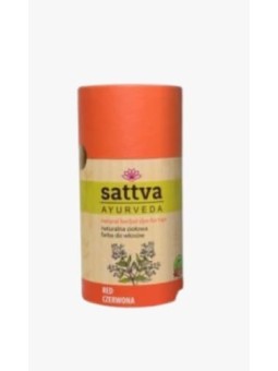 Sattva Tintura naturale alle erbe per capelli tintura naturale per capelli alle erbe Rosso Puro 150g