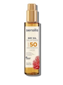 Sensilis OLIO SECCO OTTIMIZZATORE DI ABBRONZATURA olio secco protezione solare per il corpo SPF50 150ml unisex