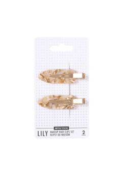 Sister young Lily Makeup Clip per capelli Set clip per capelli Milk Apricot 2 pezzi