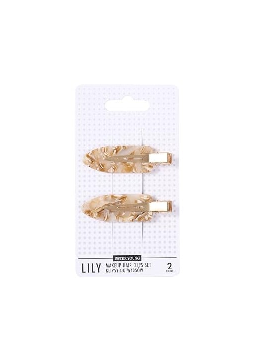 Sister young Lily Makeup Clip per capelli Set clip per capelli Milk Apricot 2 pezzi